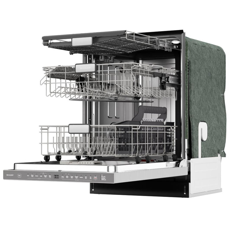 Sharp 24-inch Slide-In Smart Dishwasher SDW6767HS IMAGE 9