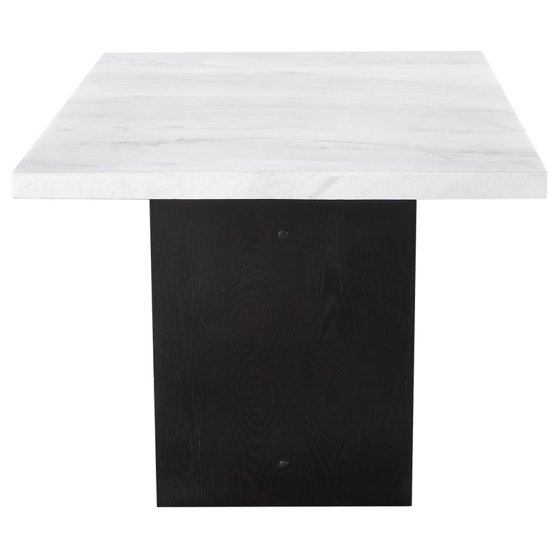 Coaster Furniture Osborne 115511 72-inch Marble Top Dining Table - Rustic Espresso IMAGE 3