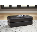 Signature Design by Ashley Amiata Leather Match Ottoman 5740514 IMAGE 4