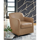 Signature Design by Ashley Bradney Swivel Leather Match Accent Chair A3000323 IMAGE 5