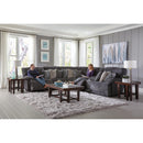  Catnapper Burbank 281 6 pc Power Sectional - Smoke IMAGE 2