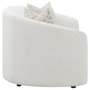  Coaster Furniture Rainn 509172 Boucle Upholstered Sloped Arm Loveseat - Latte IMAGE 7