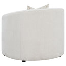  Coaster Furniture Rainn 509173 Boucle Upholstered Sloped Arm Accent Chair - Latte IMAGE 5