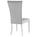 Coaster Furniture Kerwin 111103 Velvet Upholstered Dining Side Chair - Grey (Set of 2) IMAGE 7