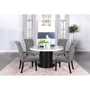  Coaster Furniture Alana 115162 Fabric Upholstered Dining Side Chair - Grey IMAGE 9