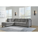  Signature Design by Ashley Marleton 55305S3 2 pc Sleeper Sectional with Chaise IMAGE 3