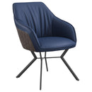Coaster Furniture Trevon 193722 Upholstered Tufted Side Chair - Blue/Brown IMAGE 1