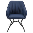 Coaster Furniture Trevon 193722 Upholstered Tufted Side Chair - Blue/Brown IMAGE 2