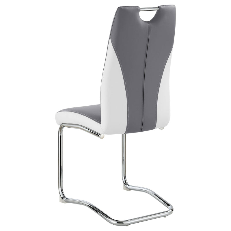 Coaster Furniture Brooklyn 193812 Upholstered Side Chairs With S-Frame - Grey/White IMAGE 5