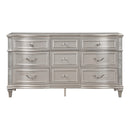 Coaster Furniture Evangeline 223393 9-Drawer Dresser - Silver Oak IMAGE 3