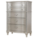 Coaster Furniture Evangeline 223395 6-Drawer Chest - Silver Oak IMAGE 3