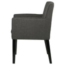  Coaster Furniture Catherine 106252 Upholstered Dining Arm Chair - Grey IMAGE 5