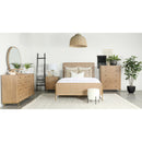  Coaster Furniture Arini 224300KE Rattan Eastern King Panel Bed - Sand Wash and Natural IMAGE 2