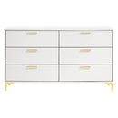  Coaster Furniture Kendall 224403 6-Drawer Dresser - White IMAGE 3