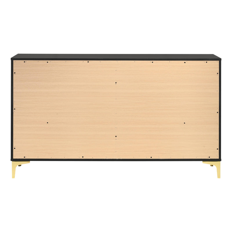 Coaster Furniture Kendall 224453 6-Drawer Dresser - Black IMAGE 4