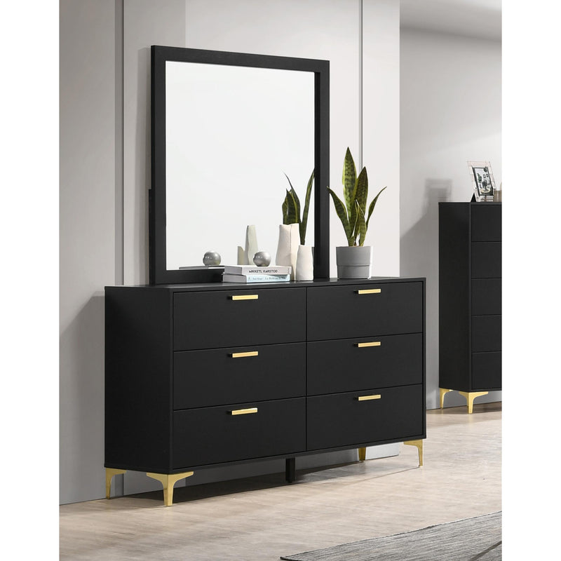 Coaster Furniture Kendall 224453 6-Drawer Dresser - Black IMAGE 8