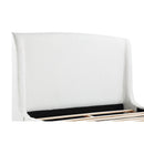 Coaster Furniture Mosby 306020Q Upholstered Queen Wingback Bed - Snow IMAGE 12