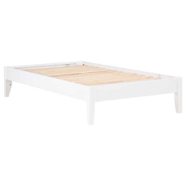 Coaster Furniture Hounslow 306128T Twin Universal Platform Bed - White IMAGE 1