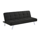  Coaster Furniture Joel 360281 Upholstered Tufted Convertible Sofa Bed - Black IMAGE 1