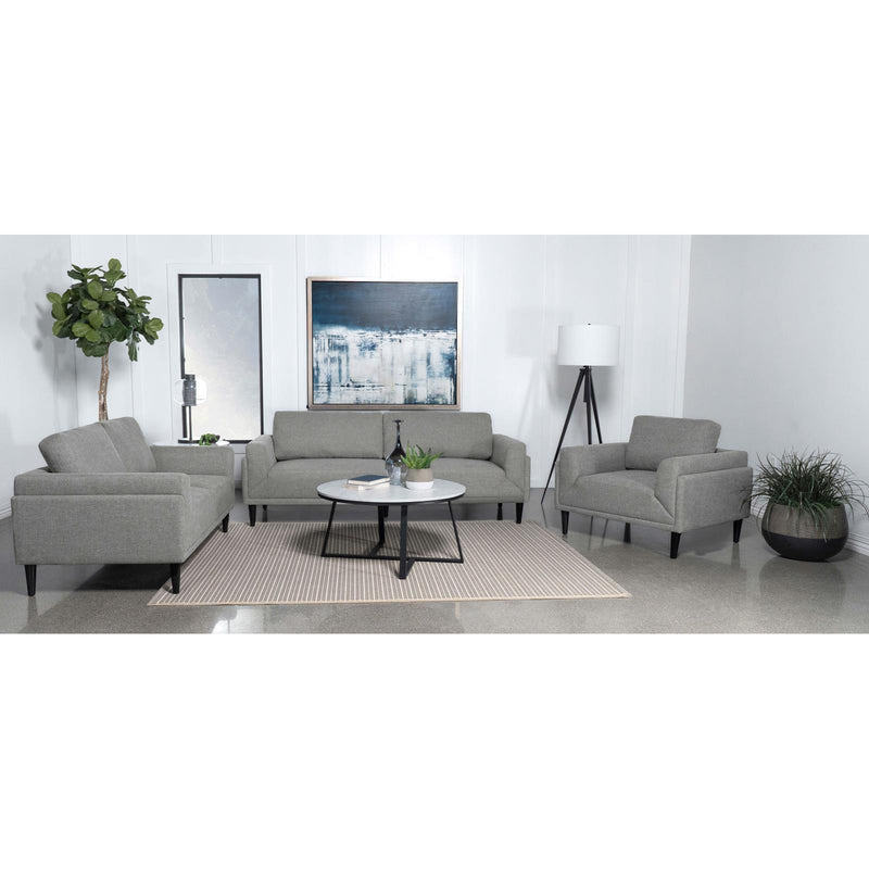 Coaster Furniture Rilynn 509526 Upholstered Track Arm Accent Chair - Grey IMAGE 2