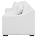  Coaster Furniture Ashlyn 509891 Upholstered Sloped Arm Sofa - White IMAGE 3