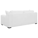 Coaster Furniture Ashlyn 509891 Upholstered Sloped Arm Sofa - White IMAGE 4
