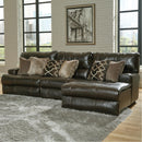  Catnapper Como 436 3 pc Reclining Modular Sectional - Chocolate IMAGE 1