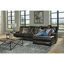  Catnapper Como 436 3 pc Reclining Modular Sectional - Chocolate IMAGE 4