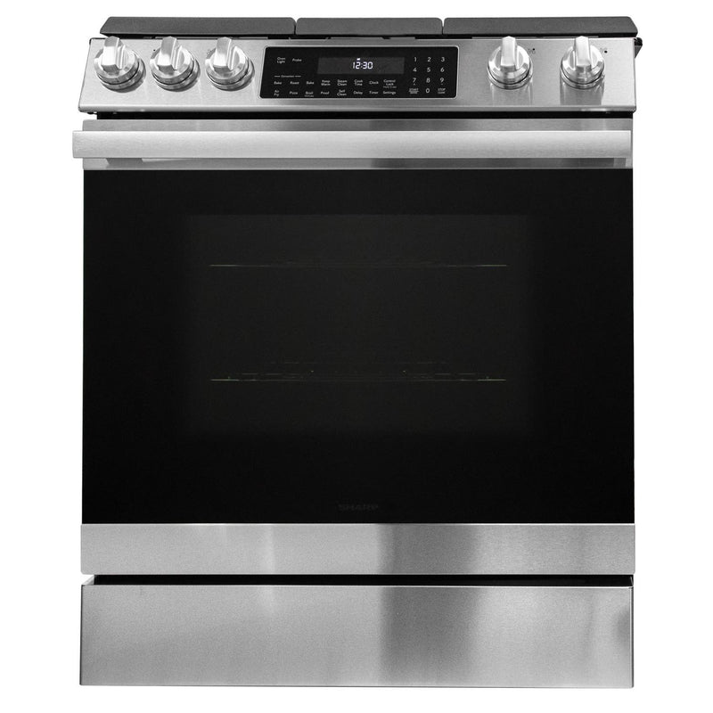 Sharp 30-inch Gas Convection Slide-In Range with Air Fry SSG3065JS IMAGE 2