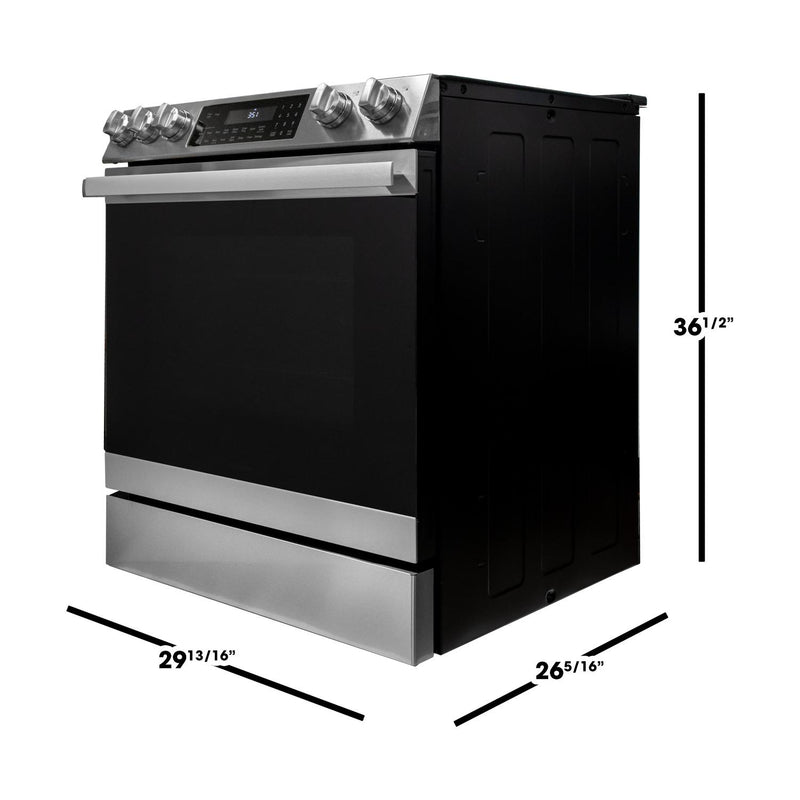 Sharp 30-inch Electric Convection Slide-In Range with Air Fry SSR3065JS IMAGE 4