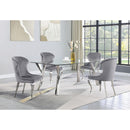 Coaster Furniture Cheyanne 190743 Upholstered Dining Side Chair - Grey IMAGE 2