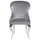  Coaster Furniture Cheyanne 190743 Upholstered Dining Side Chair - Grey IMAGE 3