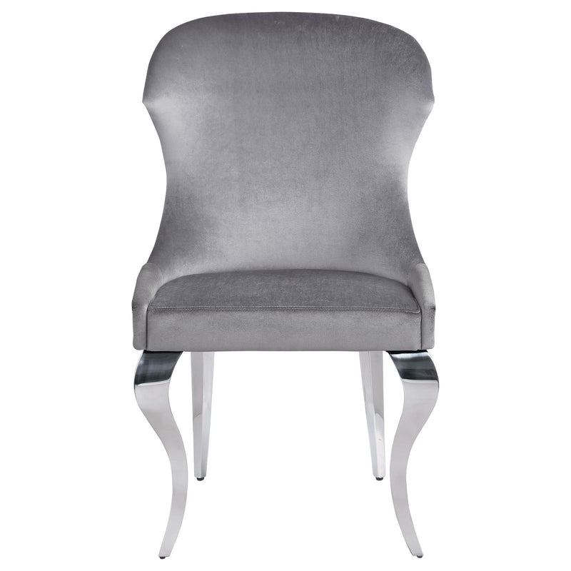  Coaster Furniture Cheyanne 190743 Upholstered Dining Side Chair - Grey IMAGE 3