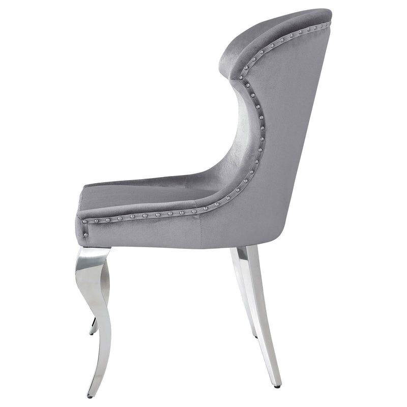  Coaster Furniture Cheyanne 190743 Upholstered Dining Side Chair - Grey IMAGE 5