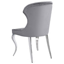  Coaster Furniture Cheyanne 190743 Upholstered Dining Side Chair - Grey IMAGE 6