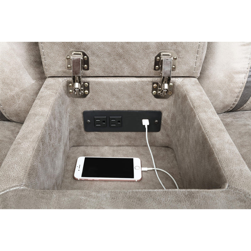 Coaster Furniture Greer 651352 Upholstered Tufted Back Glider Loveseat - Taupe IMAGE 9