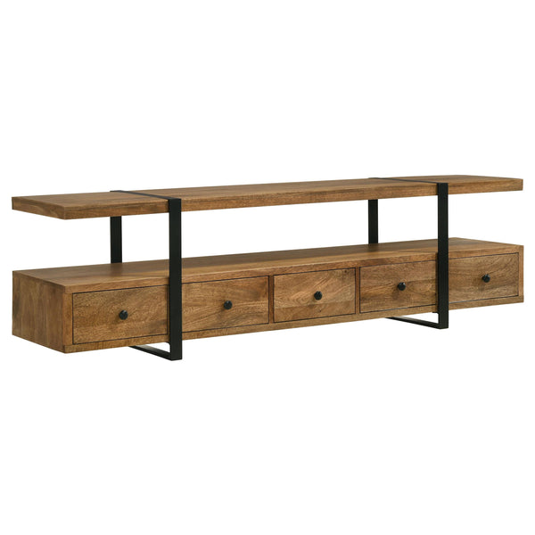 Coaster Furniture Otto 703243 TV Stands - Brown/Gunmetal IMAGE 1