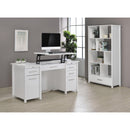  Coaster Furniture Dylan 801574 68-inch 4-shelf Storage Bookshelf - White High Gloss IMAGE 2
