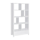  Coaster Furniture Dylan 801574 68-inch 4-shelf Storage Bookshelf - White High Gloss IMAGE 6