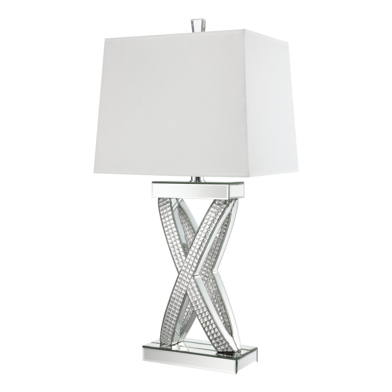  Coaster Furniture Dominick 923289 31-inch Tapered Mirrored Acrylic Table Lamp - Silver IMAGE 3