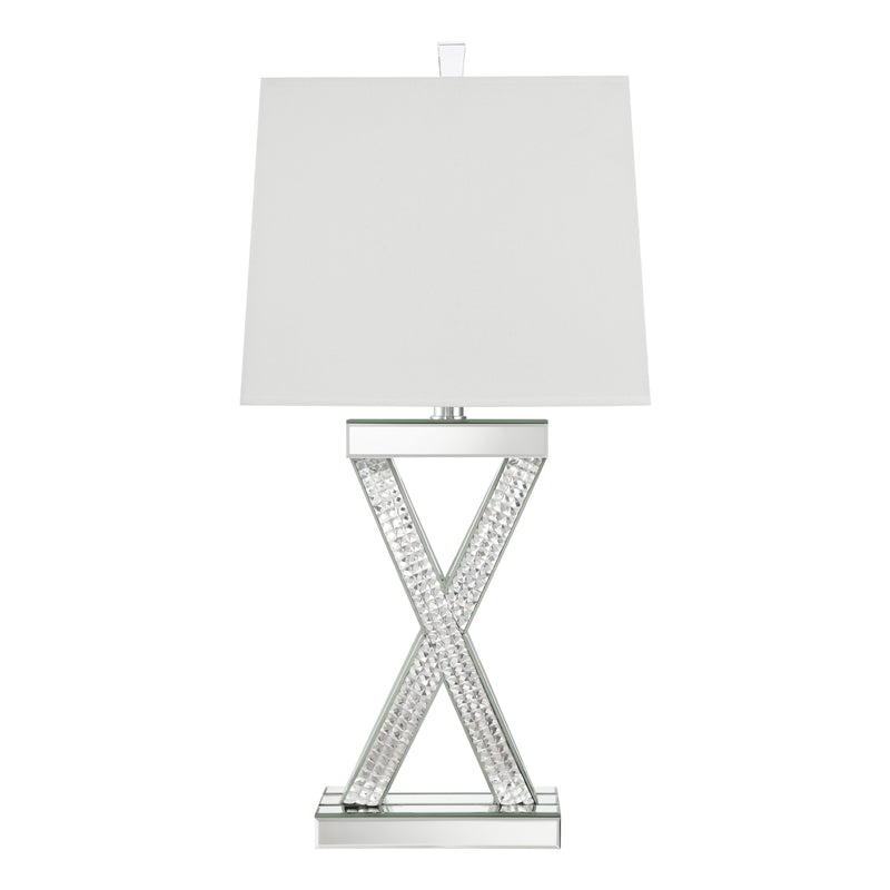  Coaster Furniture Dominick 923289 31-inch Tapered Mirrored Acrylic Table Lamp - Silver IMAGE 5