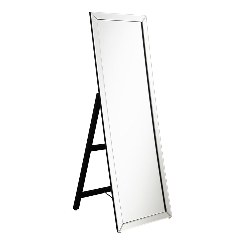  Coaster Furniture Soline 961633 22 x 61 Inch Framed Standing Floor Mirror - Silver IMAGE 1
