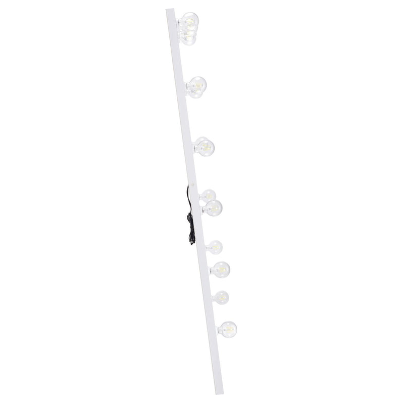  Coaster Furniture Zayan 969558 32 x 71 Inch Floor Mirror LED Lighting - White Gloss IMAGE 10