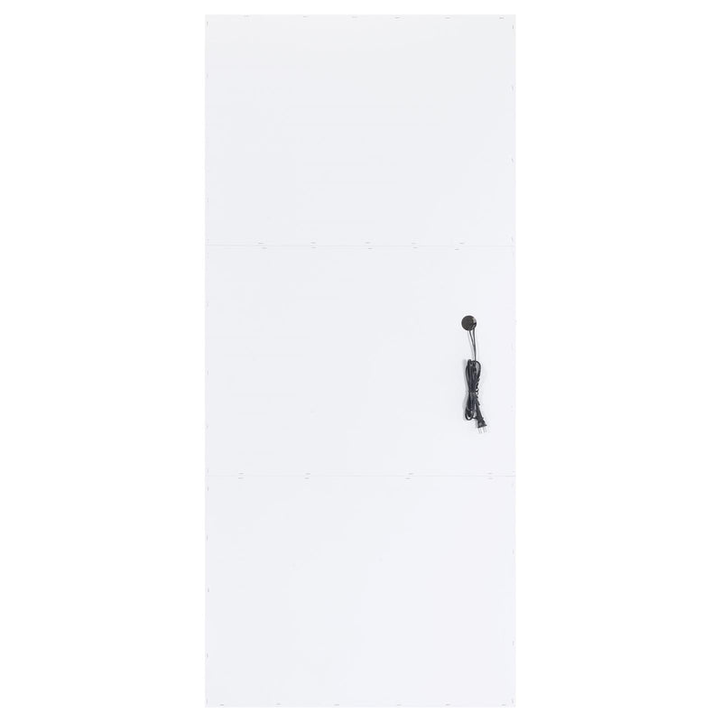  Coaster Furniture Zayan 969558 32 x 71 Inch Floor Mirror LED Lighting - White Gloss IMAGE 9