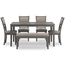 Signature Design by Ashley Wrenning 6 pc Dinette D425-325 IMAGE 2