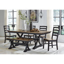 Signature Design by Ashley Wildenauer D634-35 Rectangular Dining Room Extension Table IMAGE 10