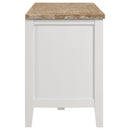  Coaster Furniture Hollis 708253 2-door Wood 67" TV Stand with Drawer - Brown and White IMAGE 8