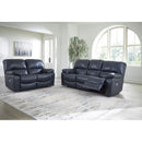 Signature Design by Ashley Leesworth Power Reclining Leather Match Sofa U4380987 IMAGE 9