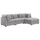  Coaster Furniture Cambria 551511-S4A 4 pc Upholstered Modular Sectional - Grey IMAGE 1