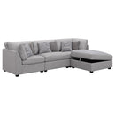  Coaster Furniture Cambria 551511-S4A 4 pc Upholstered Modular Sectional - Grey IMAGE 3
